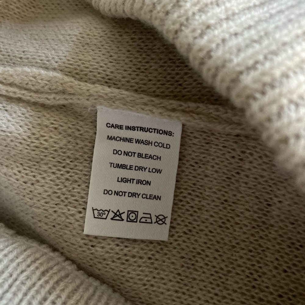 SOLD 🩵Sweater Pants Set Coord Ladies L Beige Cozy Warm Loungewear Crewneck Top - Picture 8 of 10